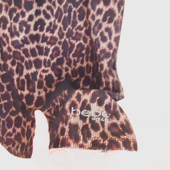 BEBE Tiger Print & Lace top Like NEW - Picture 6 of 6